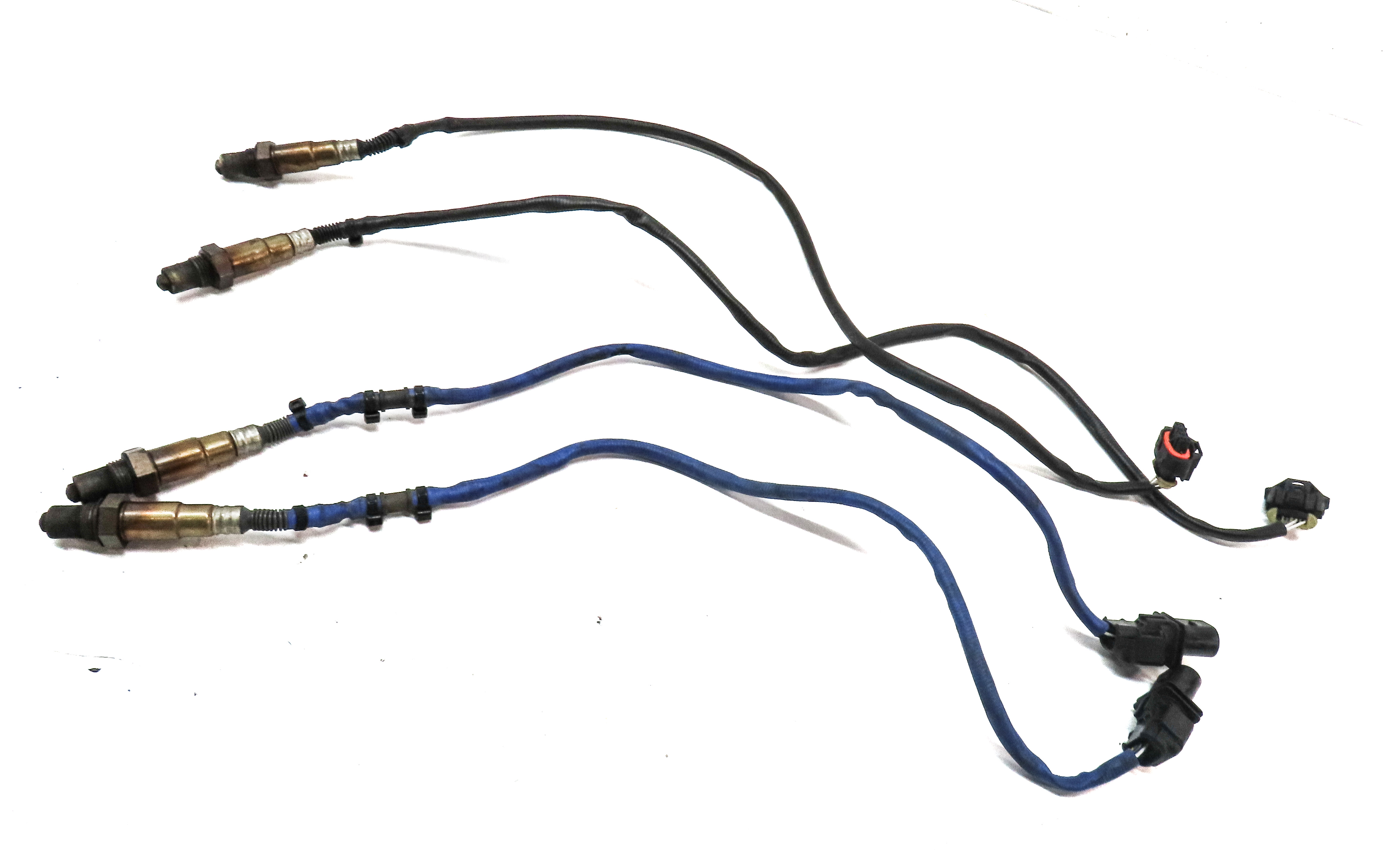 2011 PORSCHE CAYENNE (958) 4.8L (M48.52) TURBO ENGINE O2 OXYGEN SENSOR SET 4 — exact item pictured